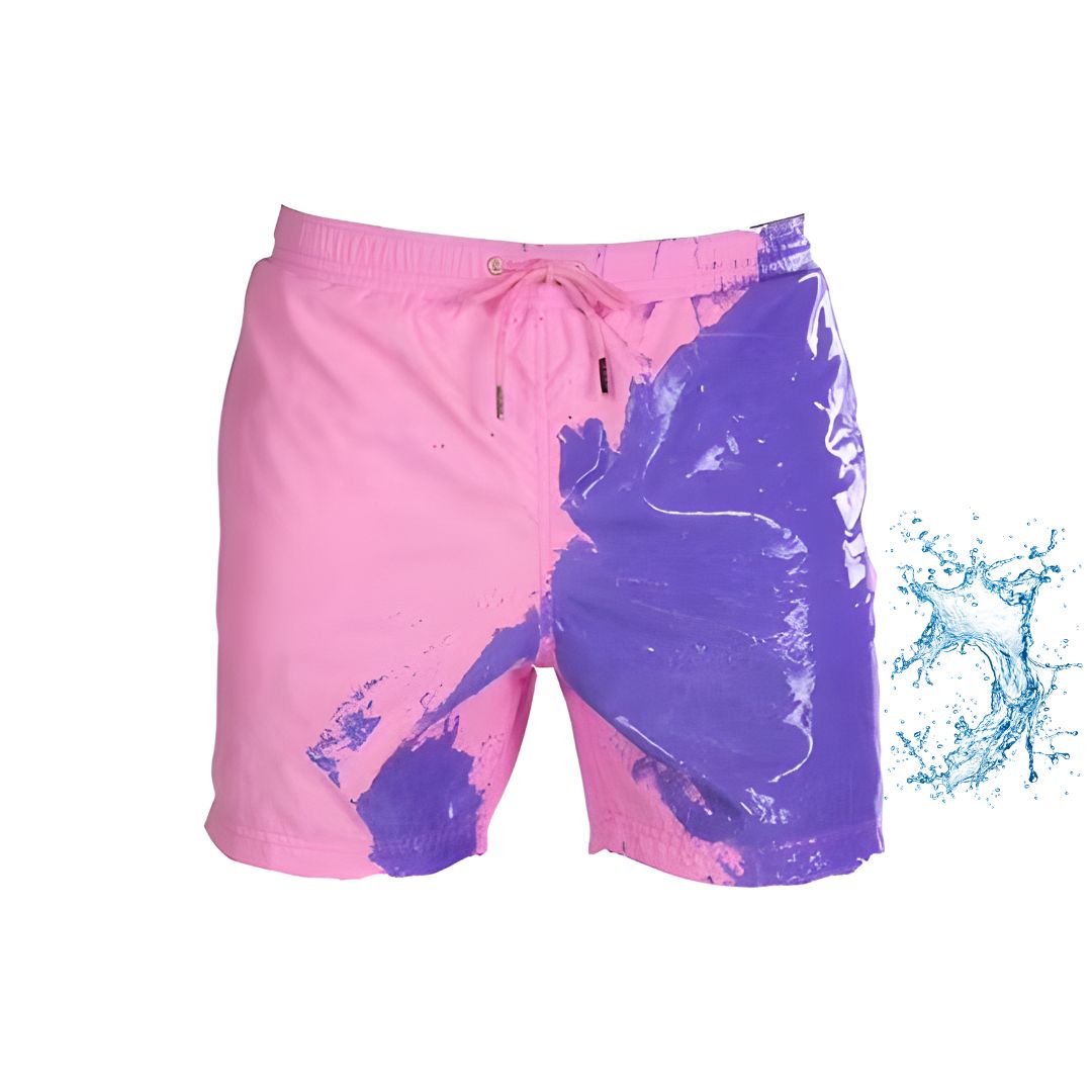 Shorts de bain qui changent de couleur | Design estival pour la piscine et la plage