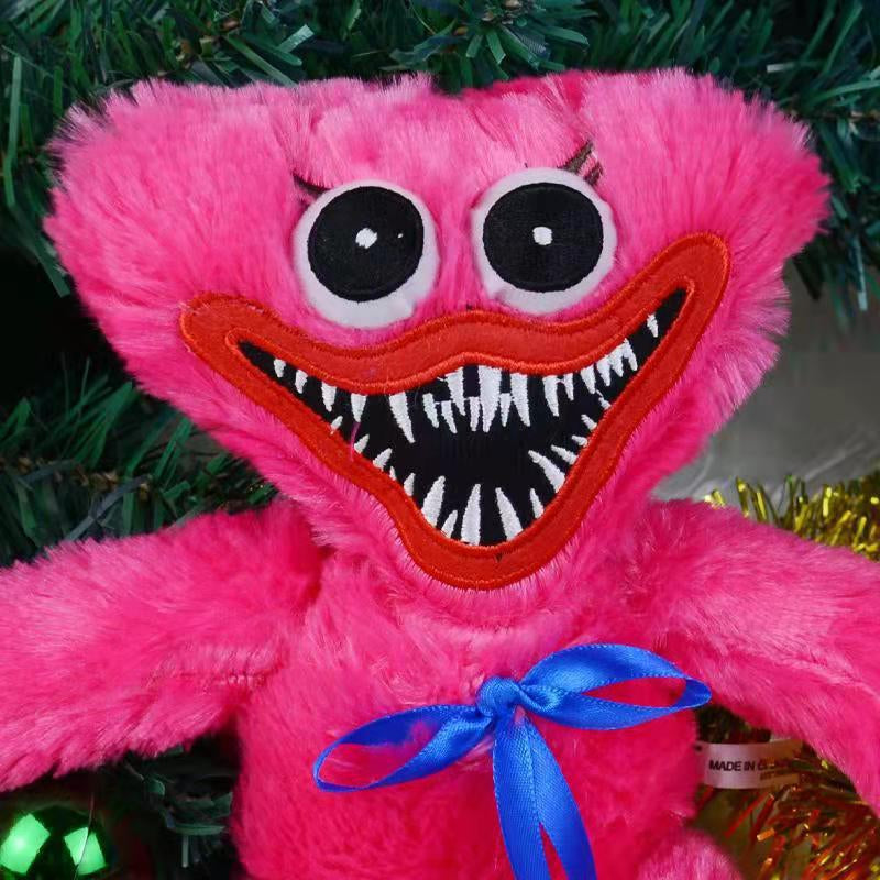 Huggy Wuggy en peluche, vue de côté