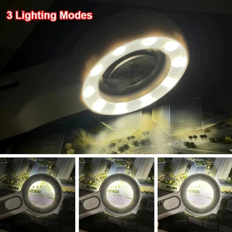 Loupe LED rechargeable 12x