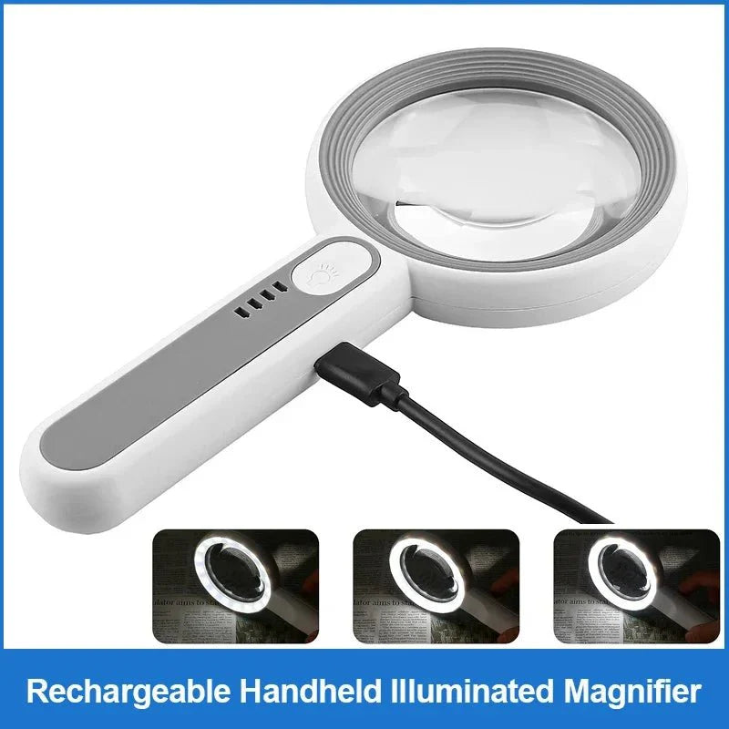 Loupe LED rechargeable 12x