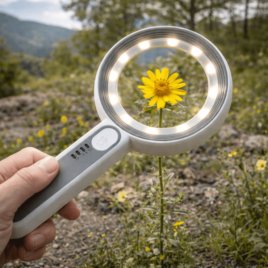 Loupe LED rechargeable 12x