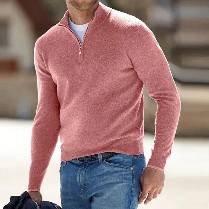 Pull en cachemire pour homme à manches longues – doux et intemporel
