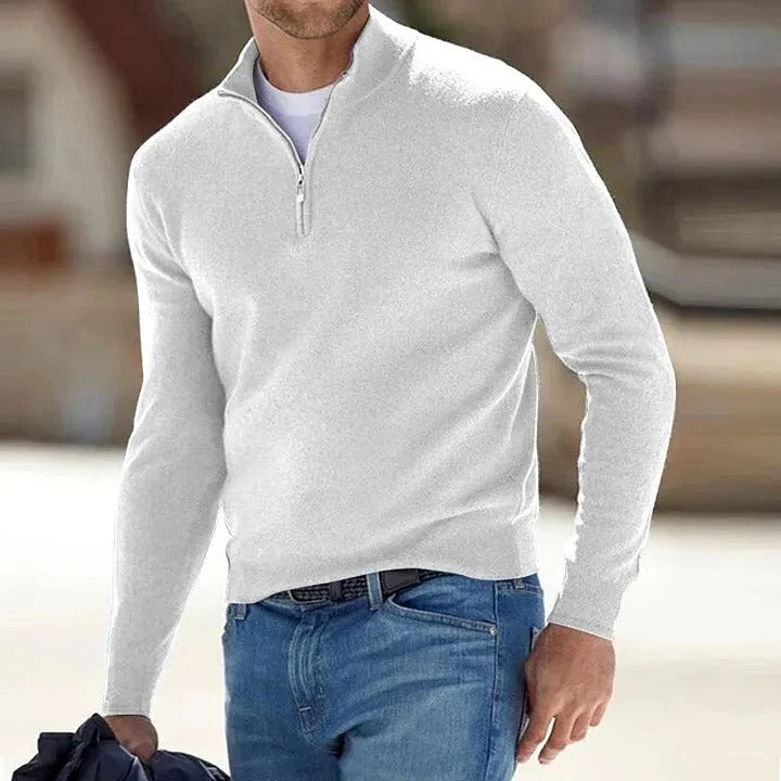 Pull en cachemire pour homme à manches longues – doux et intemporel