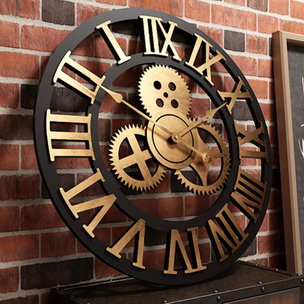Horloge murale industrielle