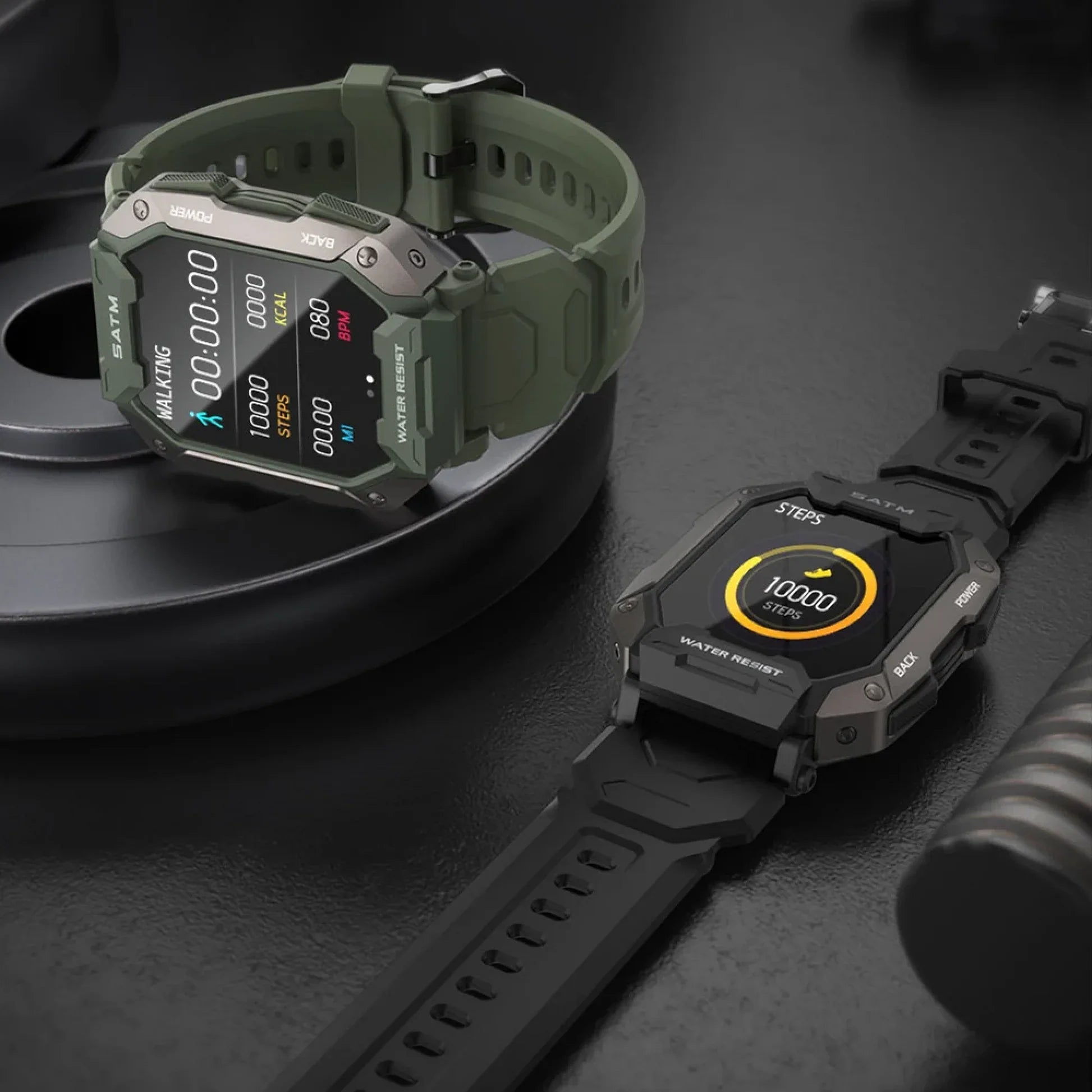 Montre Connectée Tactique Militaire – Ultra Résistante & Autonomie Longue Durée
