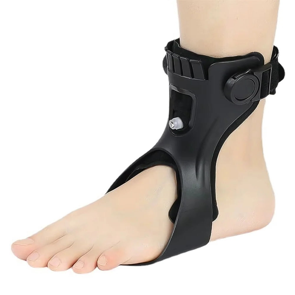 Orthèse réglable pour pied-tombant avec doublure respirante et élévation de la pointe