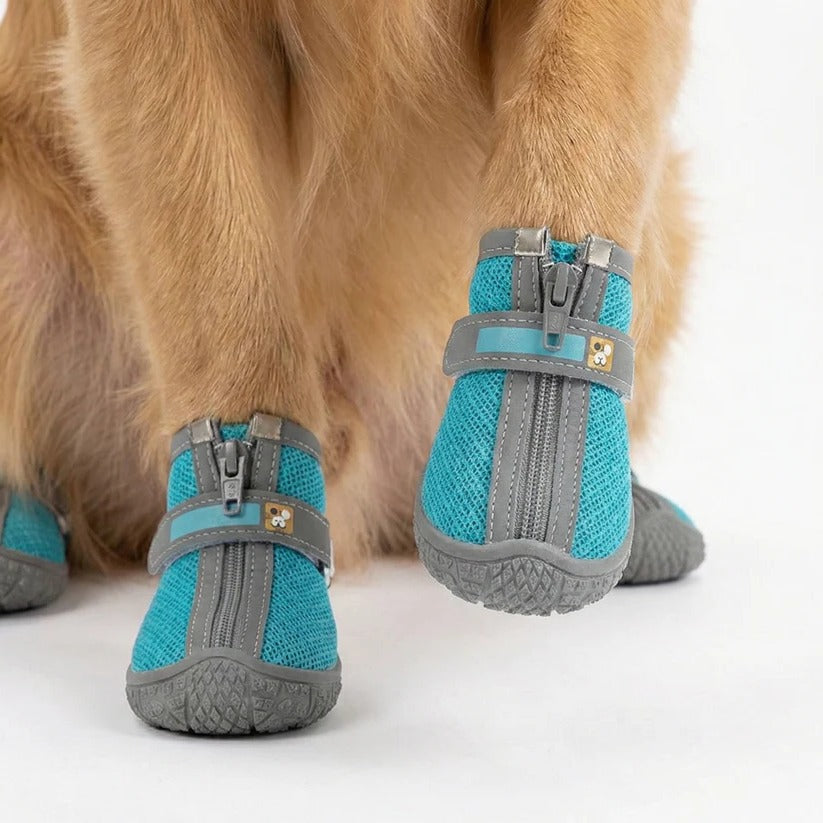 Bottes imperméables et respirantes pour pattes de chien, semelle antidérapante, usage en extérieur, lot de 4 pièces