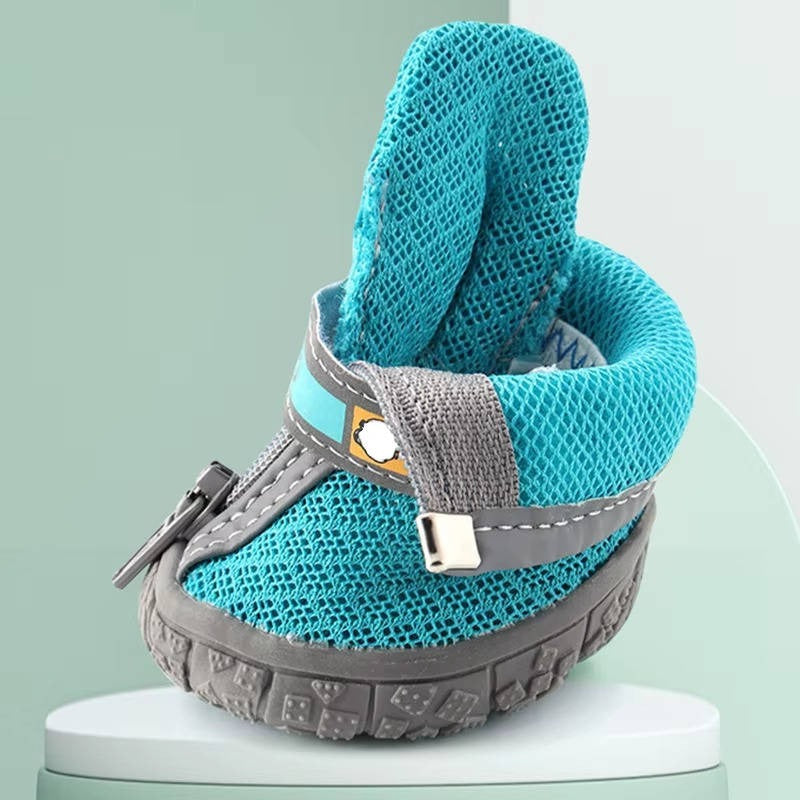 Bottes imperméables et respirantes pour pattes de chien, semelle antidérapante, usage en extérieur, lot de 4 pièces
