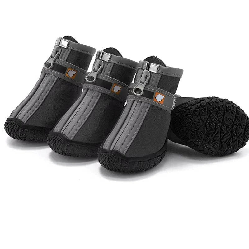 Bottes imperméables et respirantes pour pattes de chien, semelle antidérapante, usage en extérieur, lot de 4 pièces