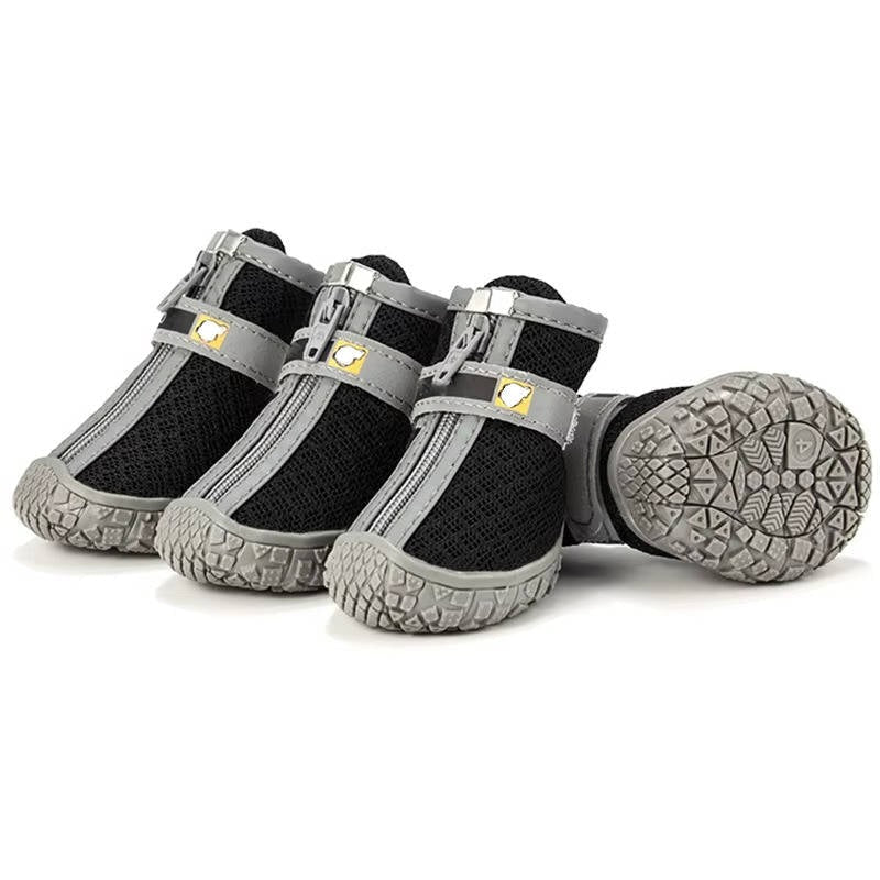 Bottes imperméables et respirantes pour pattes de chien, semelle antidérapante, usage en extérieur, lot de 4 pièces