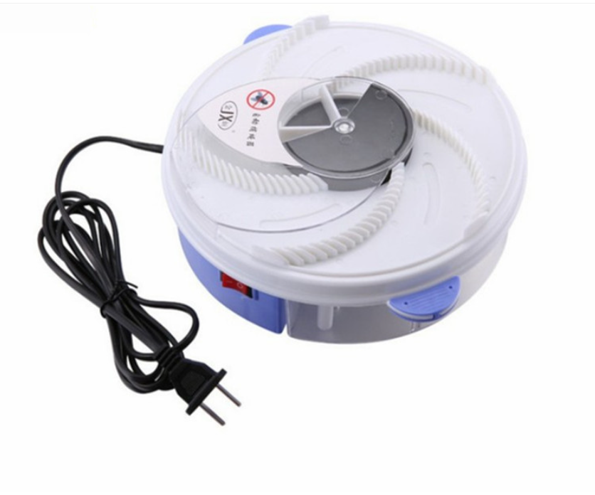 Piège électrique à mouches avec système rotatif silencieux pour usage intérieur et extérieur