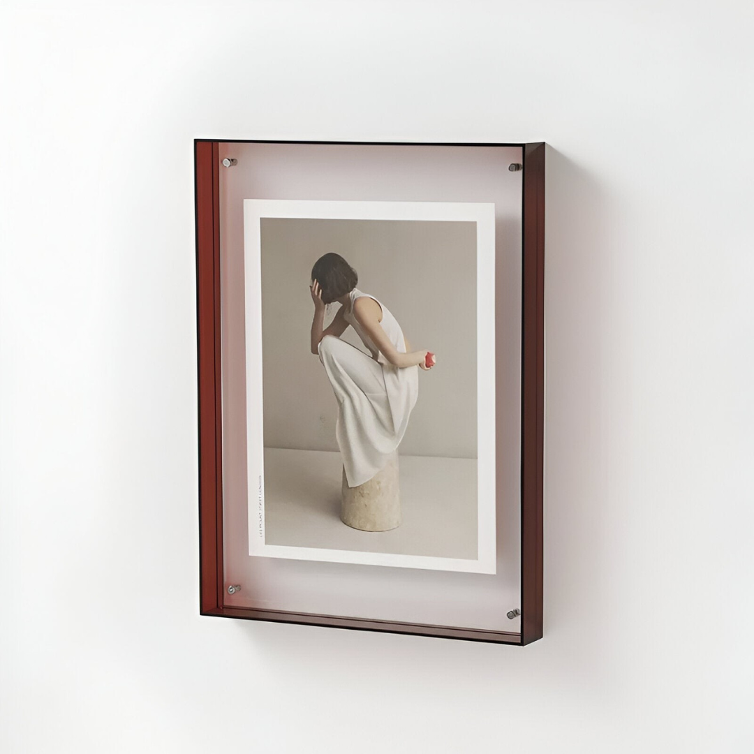 Cadre photo en acrylique transparent, affichage moderne