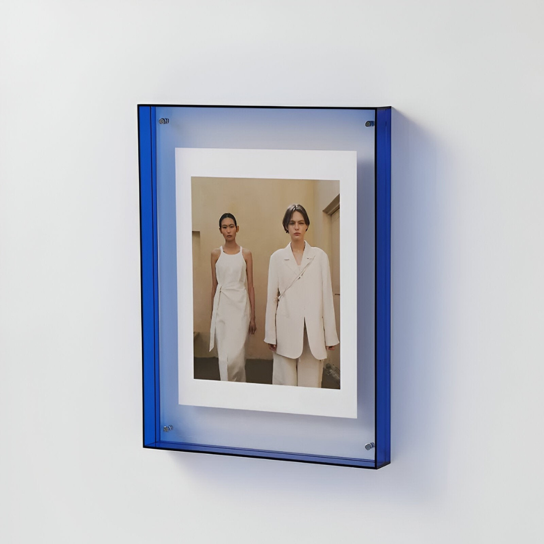 Cadre photo en acrylique transparent, affichage moderne