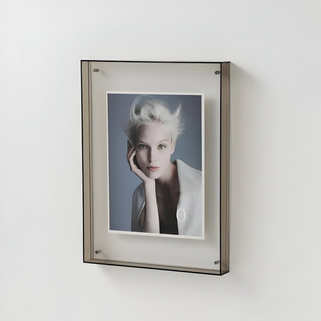 Cadre photo en acrylique transparent, affichage moderne