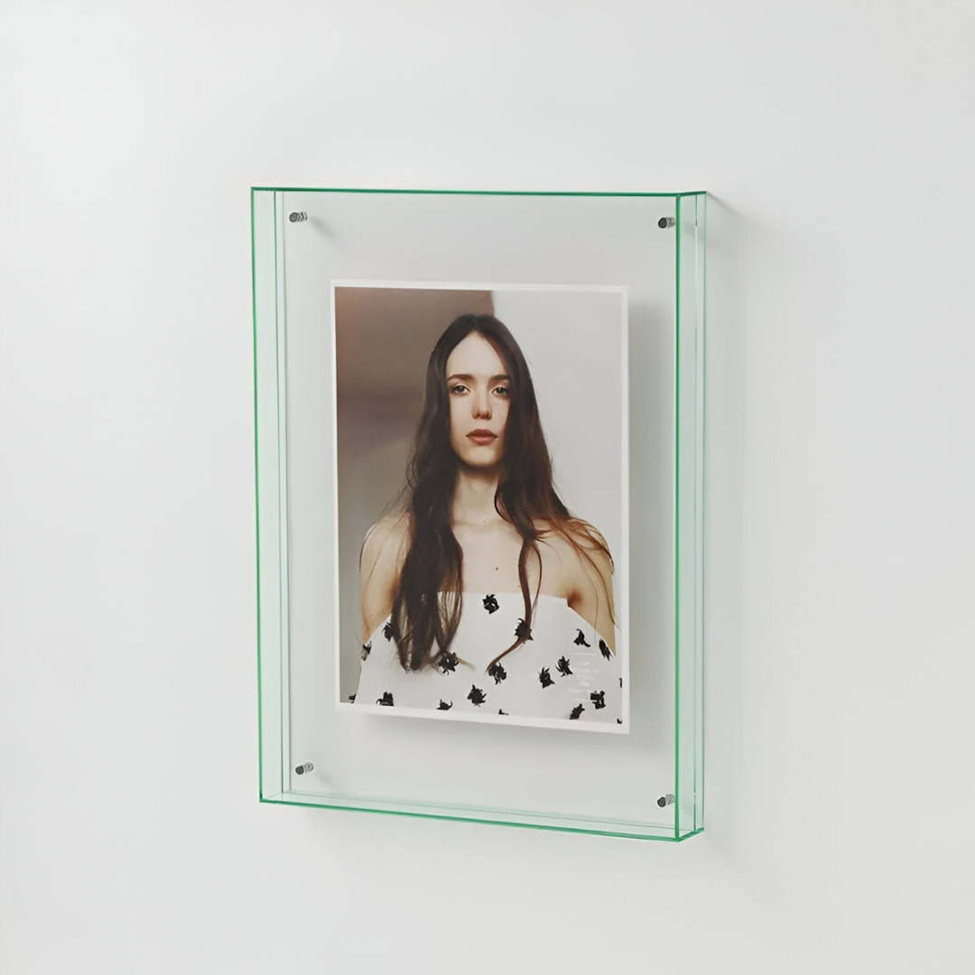 Cadre photo en acrylique transparent, affichage moderne