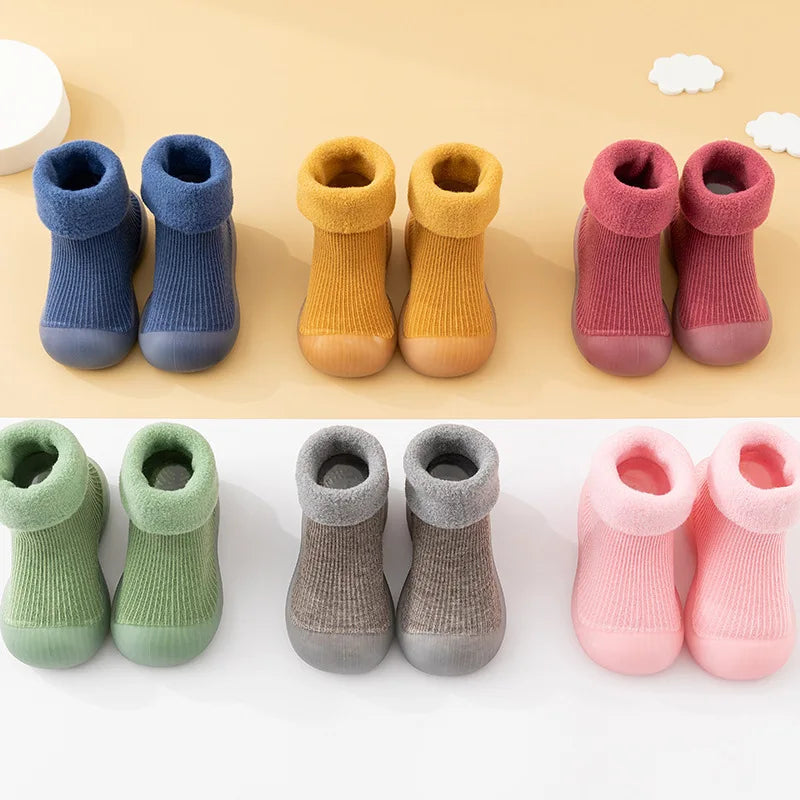 Chaleur et Sécurité – Chaussettes-Chaussures Antidérapantes pour Bébé