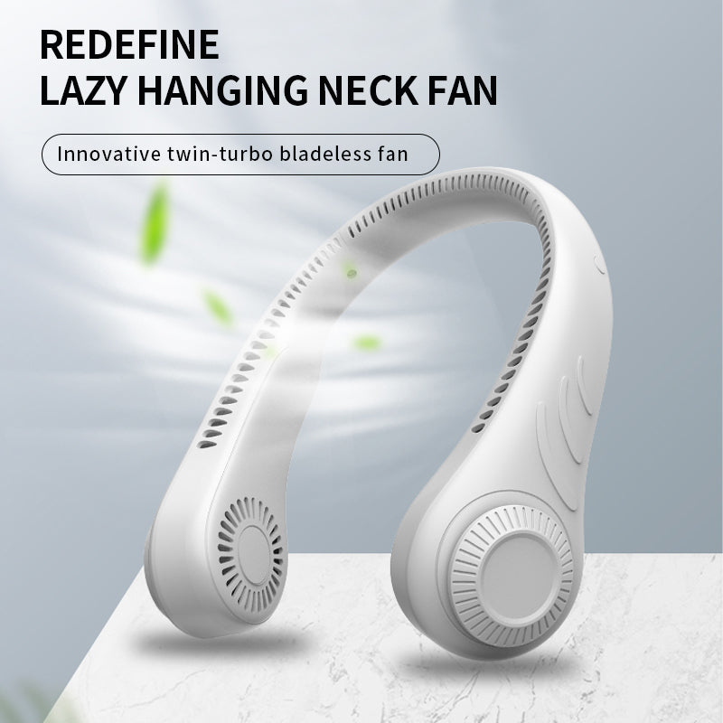 Ventilateur de Cou Portable Rechargeable – Refroidissement Mains-Libres pour l'Extérieur