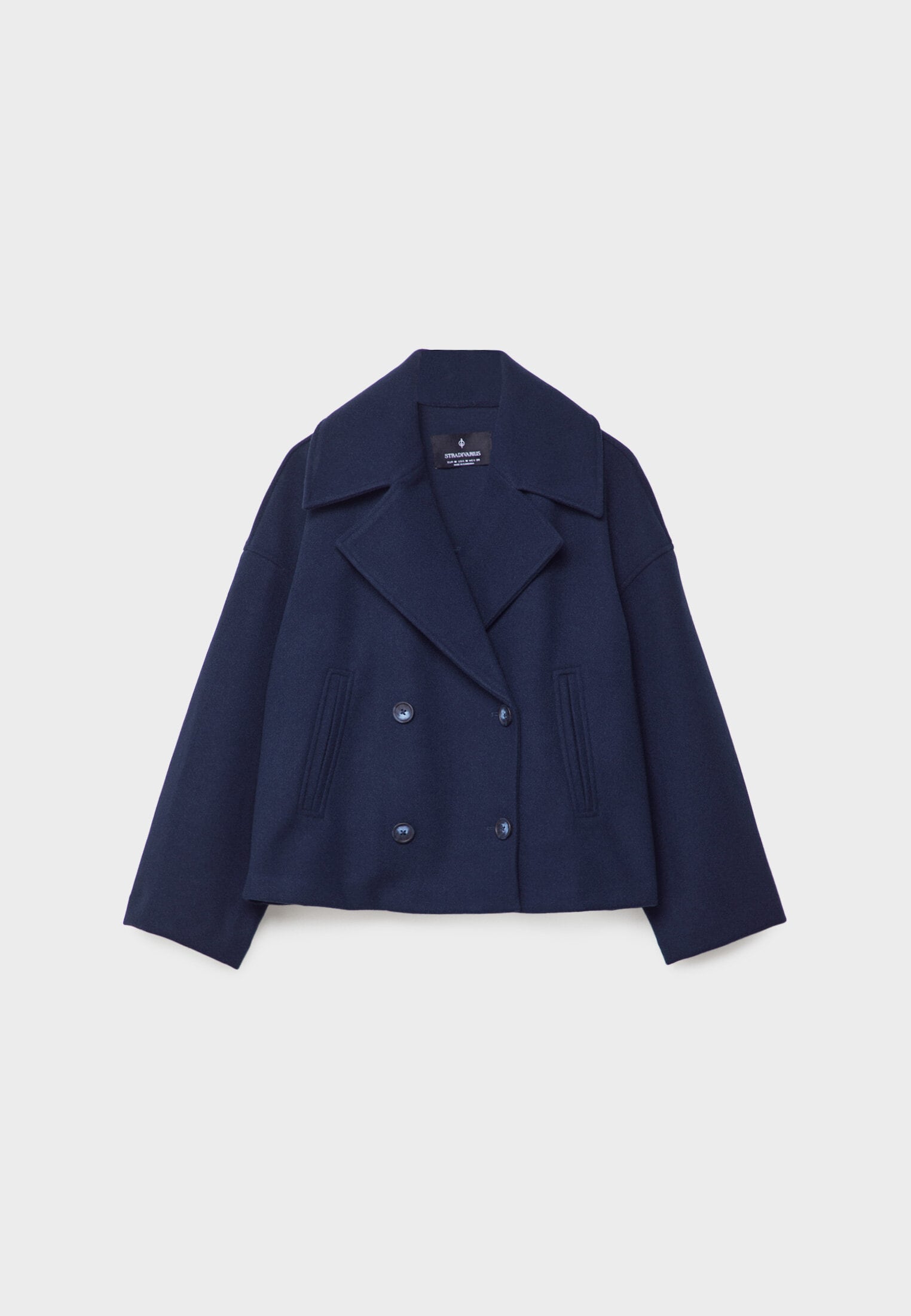 Veste courte à double boutonnage pour femme avec une coupe élégante pour l'automne-hiver