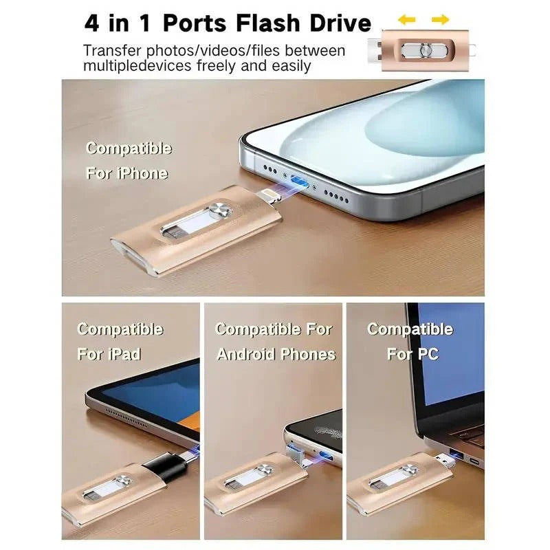 Clé USB pour la sauvegarde des photos du téléphone avec prise en charge multi-appareils