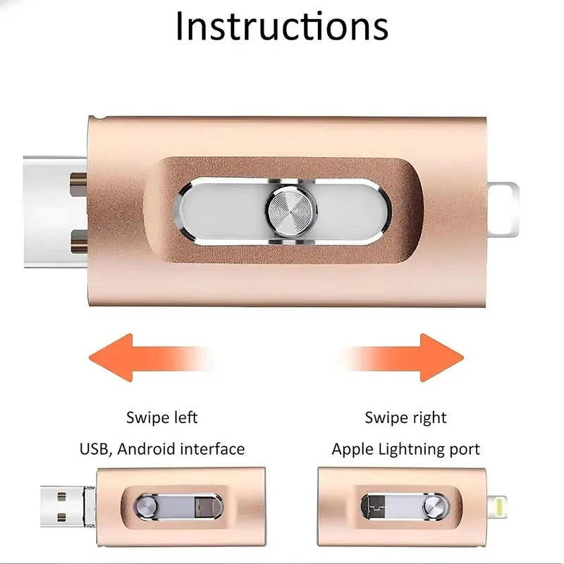 Clé USB pour la sauvegarde des photos du téléphone avec prise en charge multi-appareils
