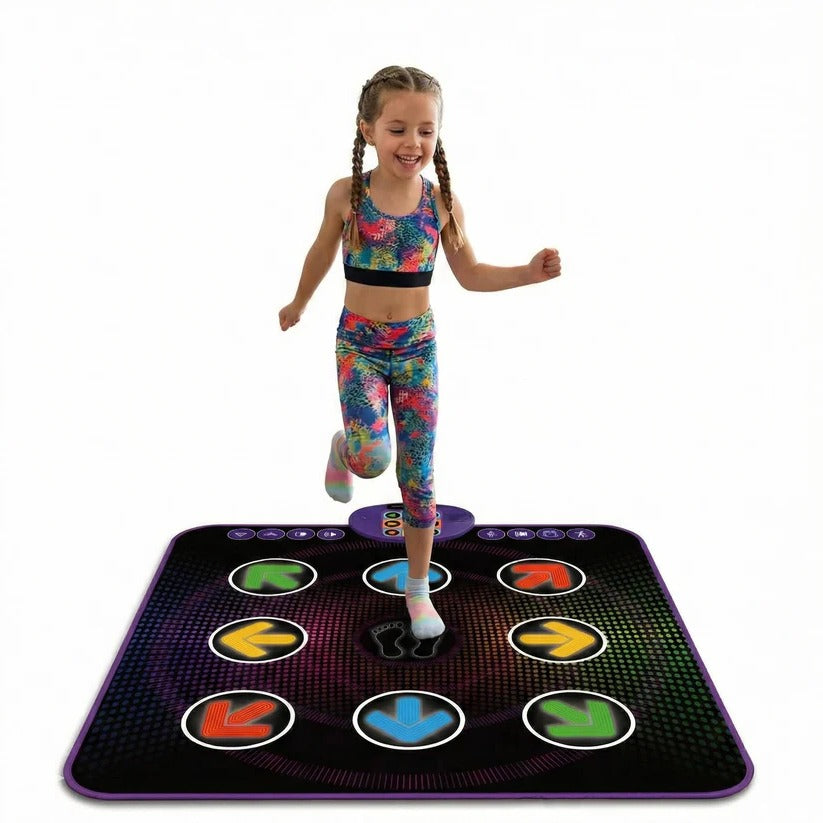 Tapis de danse Bluetooth avec lumières LED et pad de jeu musical électronique pour enfants