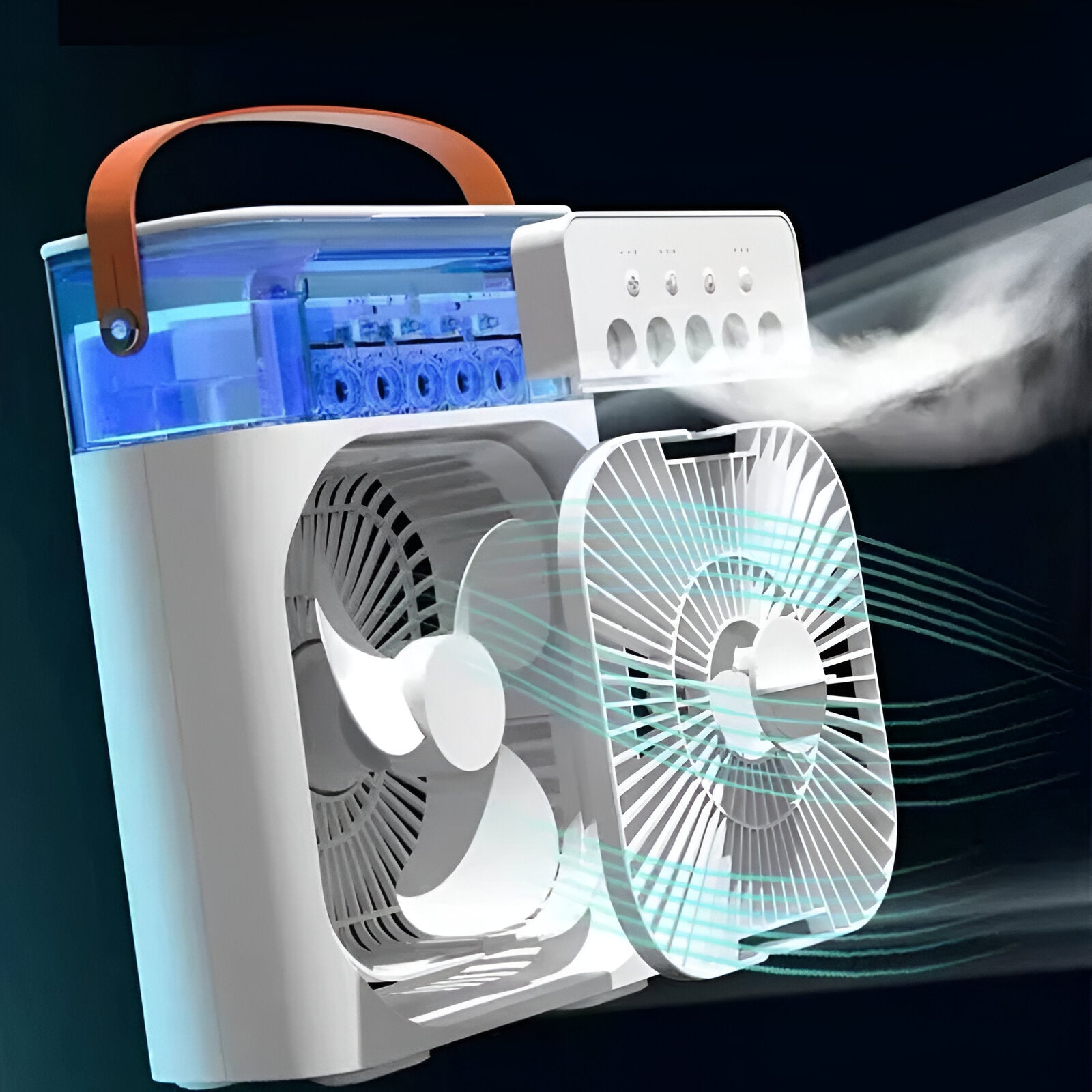 Refroidisseur d'air et humidificateur 3-en-1 en action