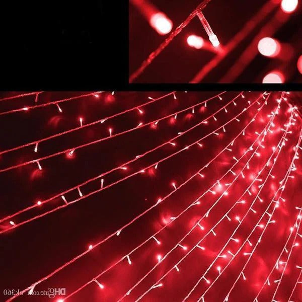 Guirlande lumineuse de 17 mètres composée de 100 guirlandes lumineuses à énergie solaire