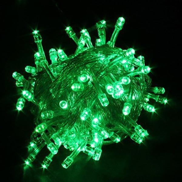 Guirlande lumineuse de 17 mètres composée de 100 guirlandes lumineuses à énergie solaire