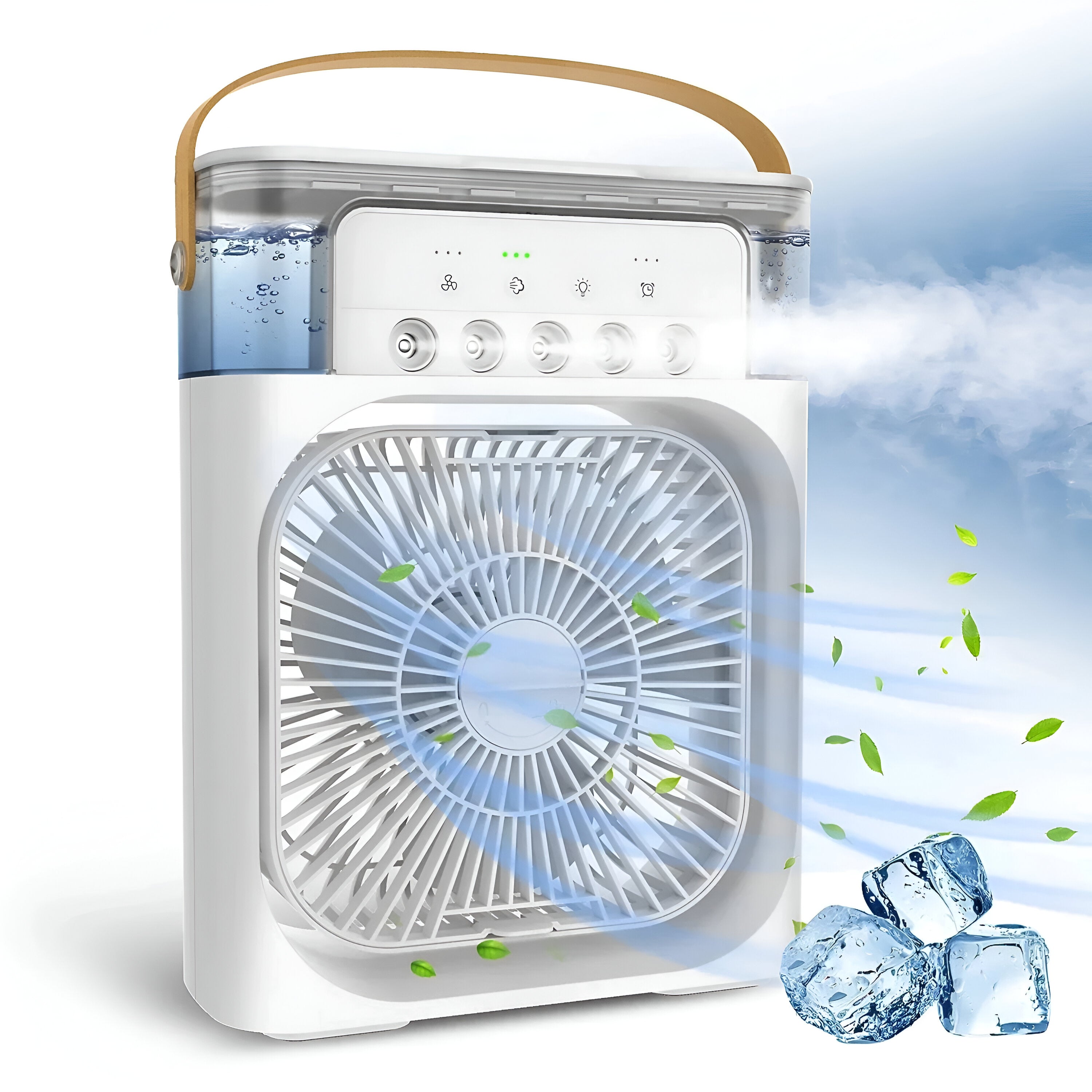 Refroidisseur d'air et humidificateur 3-en-1 sur une étagère