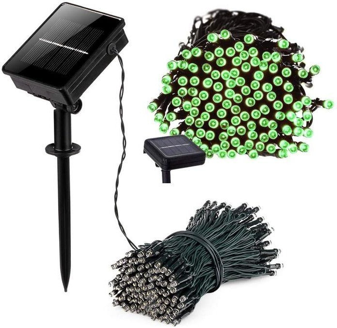Guirlande lumineuse de 17 mètres composée de 100 guirlandes lumineuses à énergie solaire