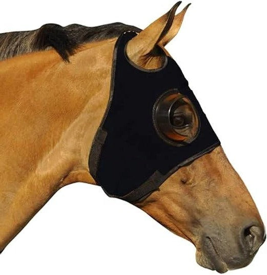 Couvre-yeux pour cheval avec sangles en cuir réglables