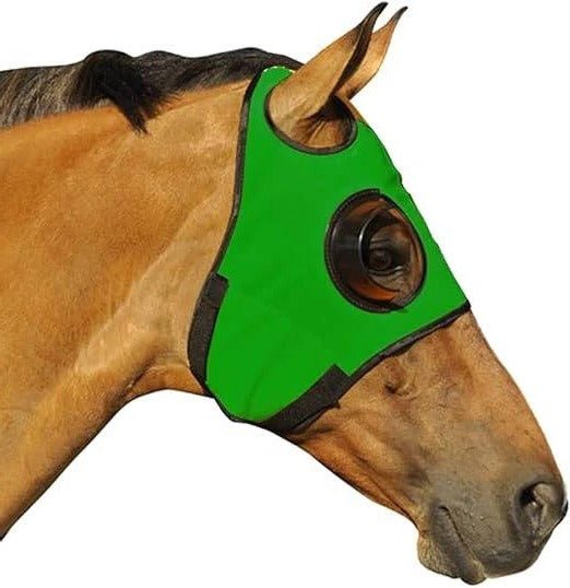 Couvre-yeux pour cheval avec sangles en cuir réglables