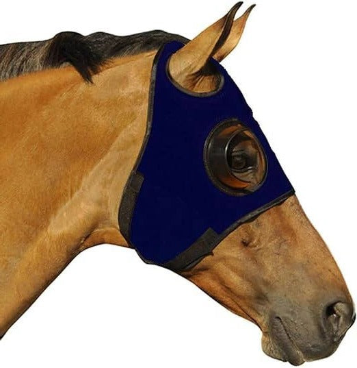 Couvre-yeux pour cheval avec sangles en cuir réglables