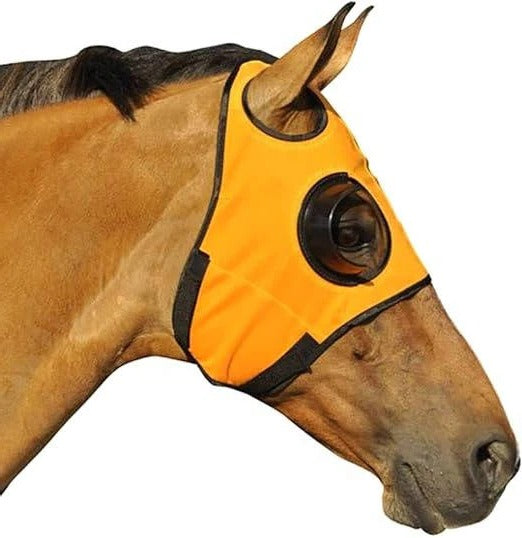 Couvre-yeux pour cheval avec sangles en cuir réglables