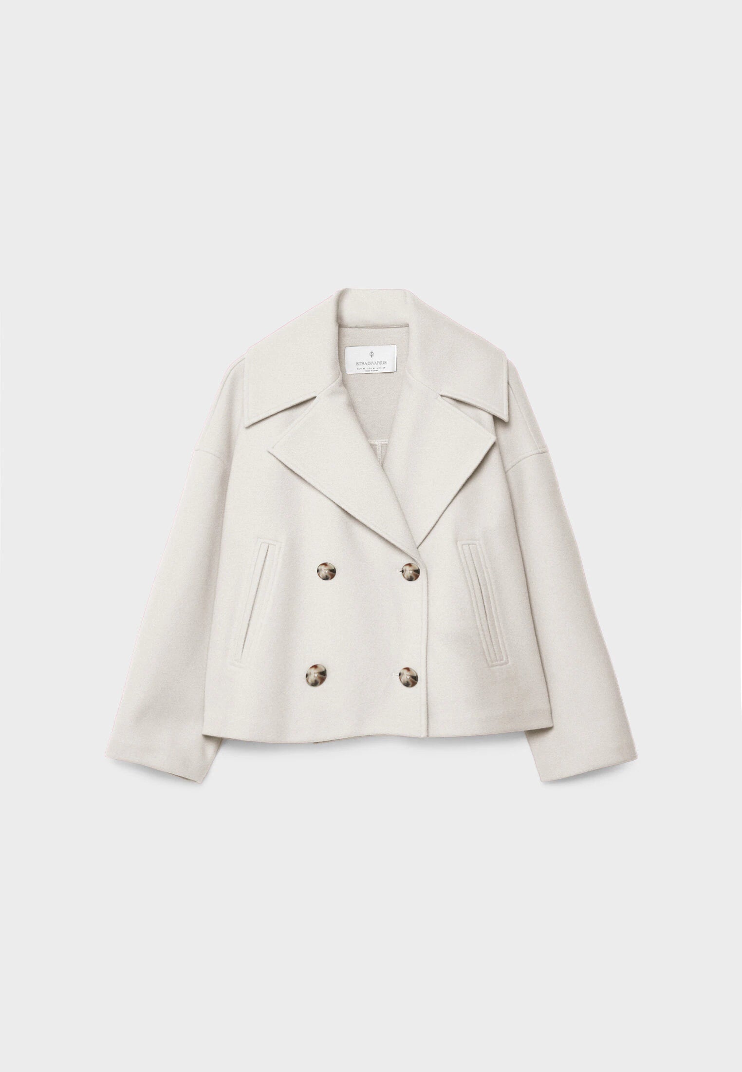 Veste courte à double boutonnage pour femme avec une coupe élégante pour l'automne-hiver