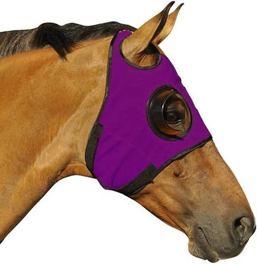 Couvre-yeux pour cheval avec sangles en cuir réglables