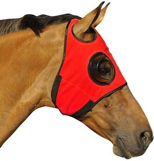 Couvre-yeux pour cheval avec sangles en cuir réglables