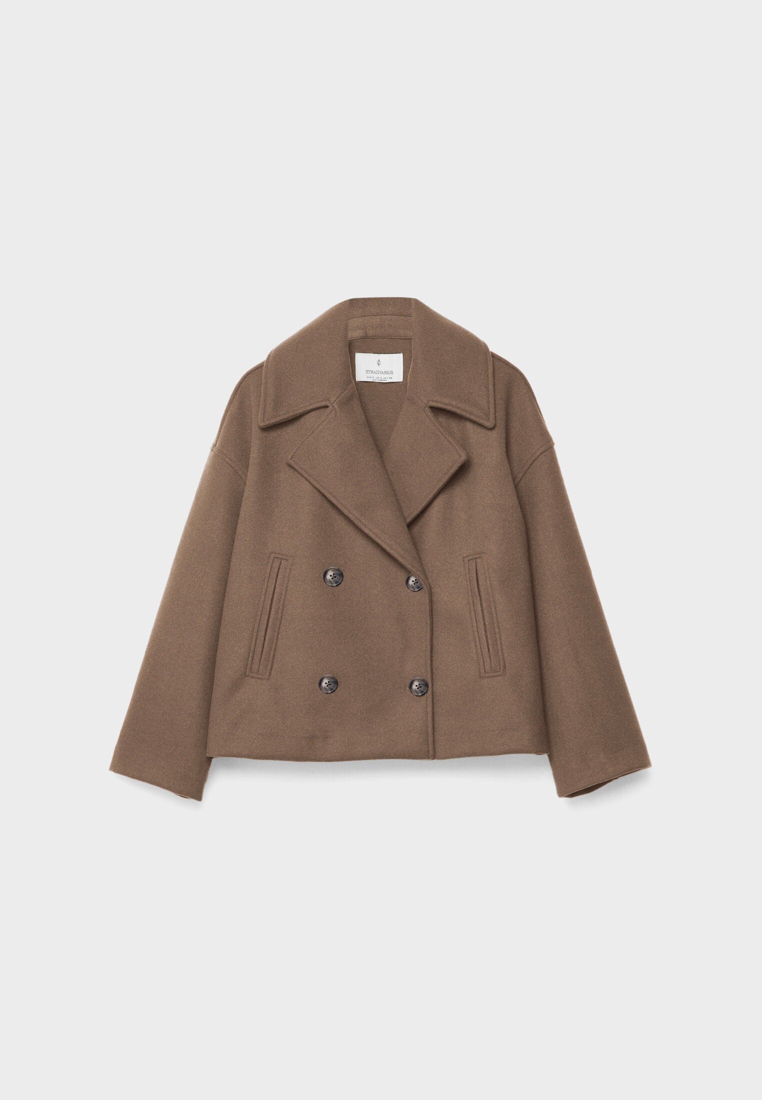 Veste courte à double boutonnage pour femme avec une coupe élégante pour l'automne-hiver