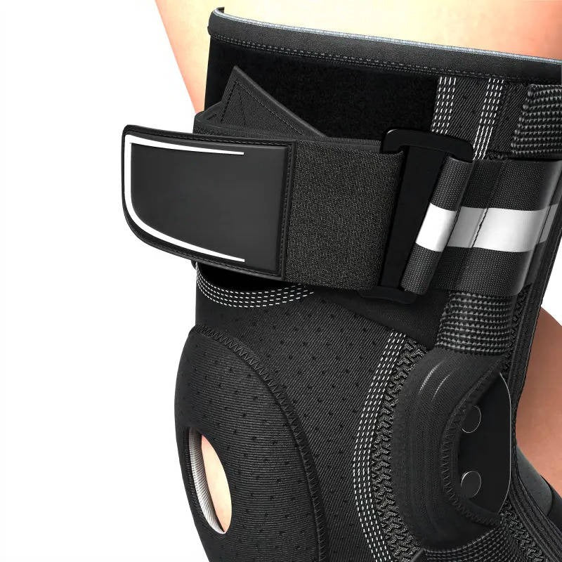 Manchon de compression pour le genou avec stabilisateurs latéraux, pour la course et le basket-ball