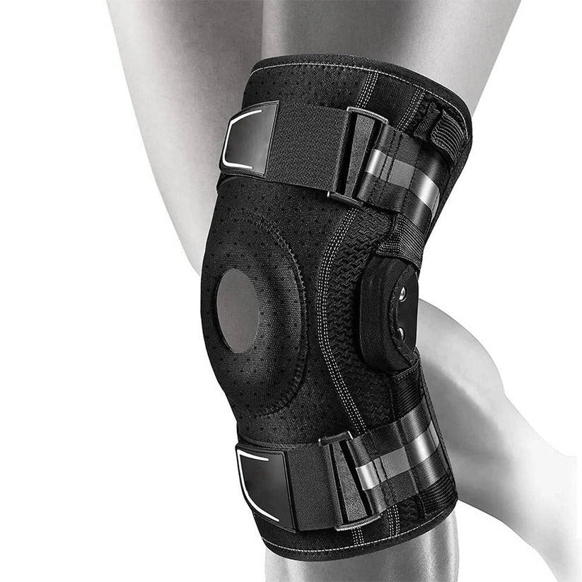 Manchon de compression pour le genou avec stabilisateurs latéraux, pour la course et le basket-ball