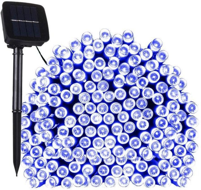 Guirlande lumineuse de 17 mètres composée de 100 guirlandes lumineuses à énergie solaire