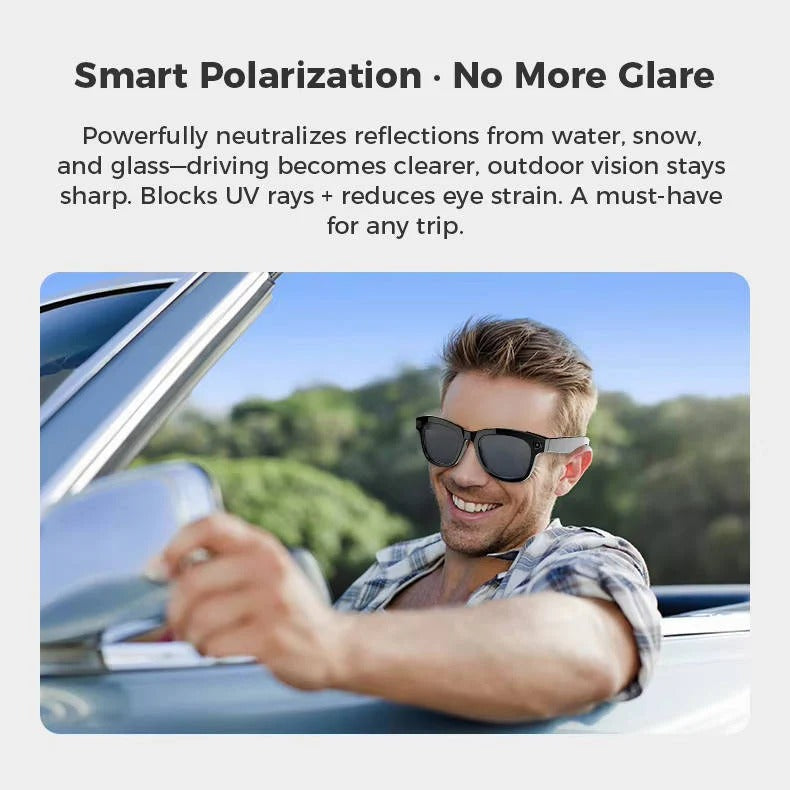Lunettes intelligentes avec caméra intégrée et audio Bluetooth