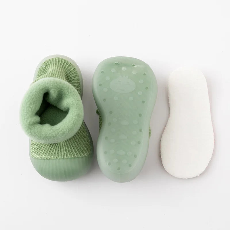 Chaleur et Sécurité – Chaussettes-Chaussures Antidérapantes pour Bébé