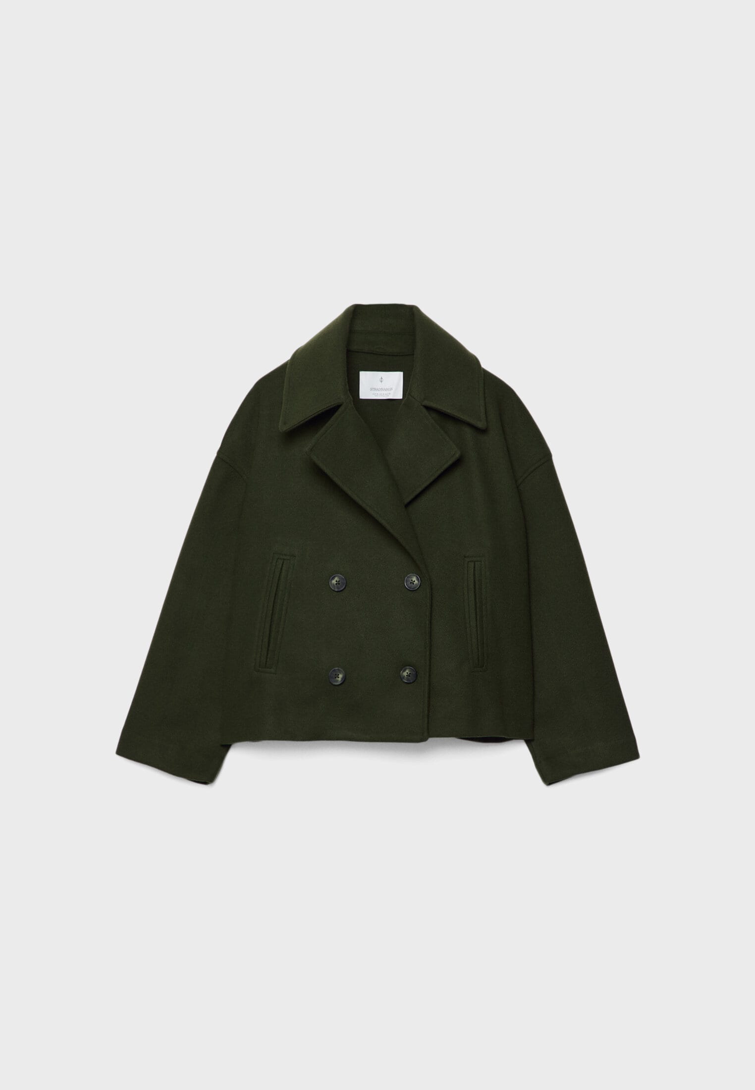 Veste courte à double boutonnage pour femme avec une coupe élégante pour l'automne-hiver