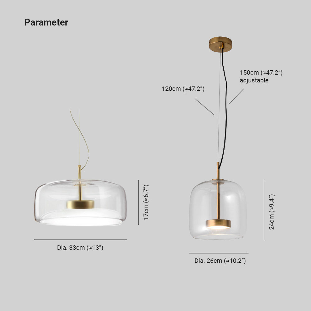 Lampe suspendue rétro Lunara avec une lueur ambrée confortable pour le salon