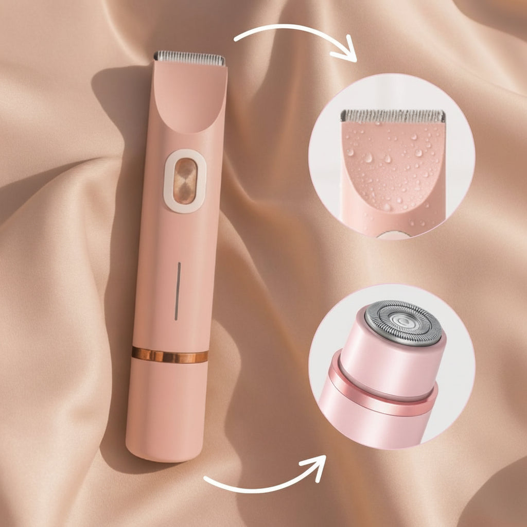 Rasoir électrique pour femmes, étanche, pour peau sensible et pour la ligne du bikini