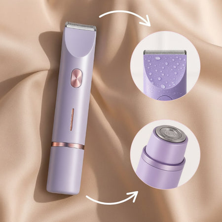 Rasoir électrique pour femmes, étanche, pour peau sensible et pour la ligne du bikini