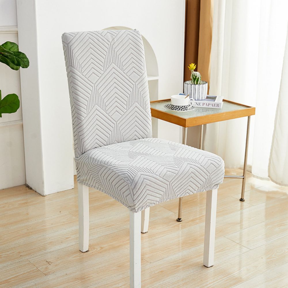 Housse de chaise élastique en jacquard Jacquessa