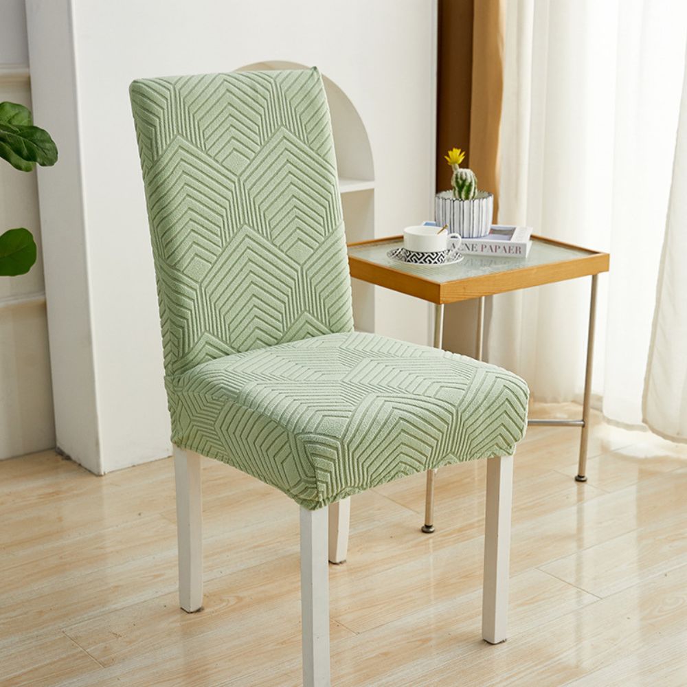 Housse de chaise élastique en jacquard Jacquessa