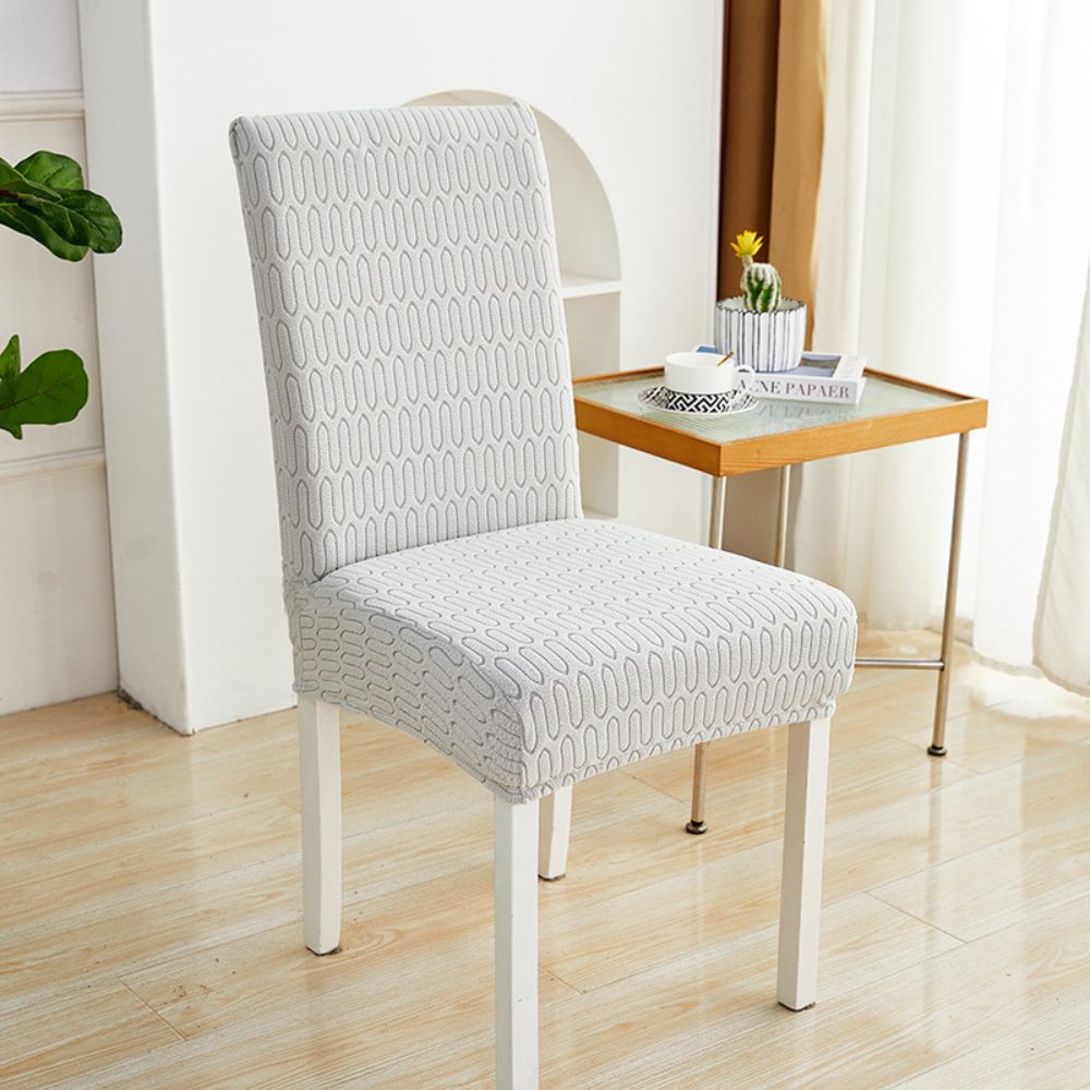 Housse de chaise élastique en jacquard Jacquessa